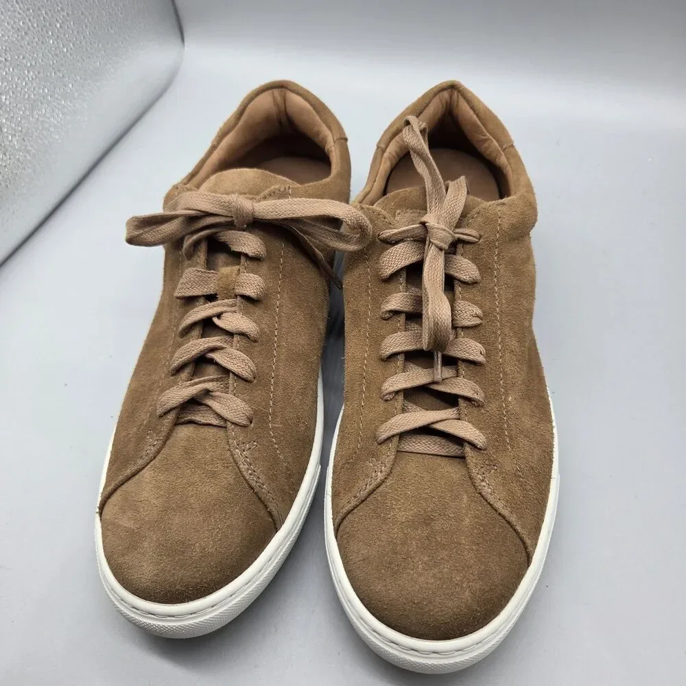 Peter Millar Vantage Lite Tan Suede Sneaker Mf25Xf55  Men Size 10.5 NEW